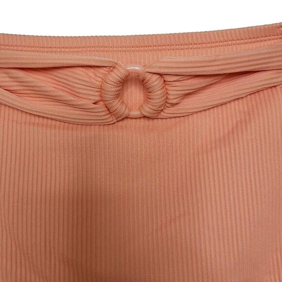 Cupshe Ribbed Orange Belted Swim Bottom Size 2X - Picture 3 of 7